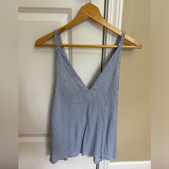 NWT Adrift Navy Blue and White Striped Tank Top - Picture 5 of 6